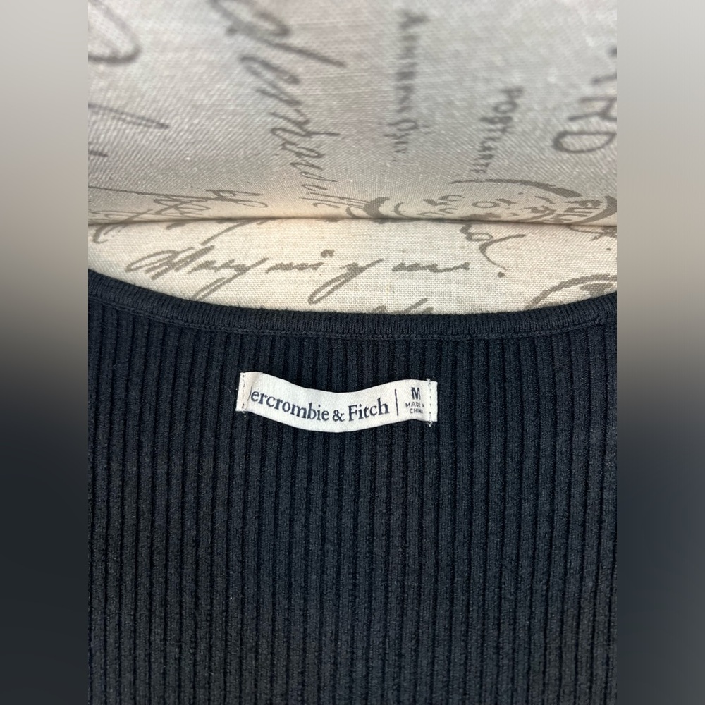 Abercrombie & Fitch Black Ribbed Bodysuit - Picture 5 of 8